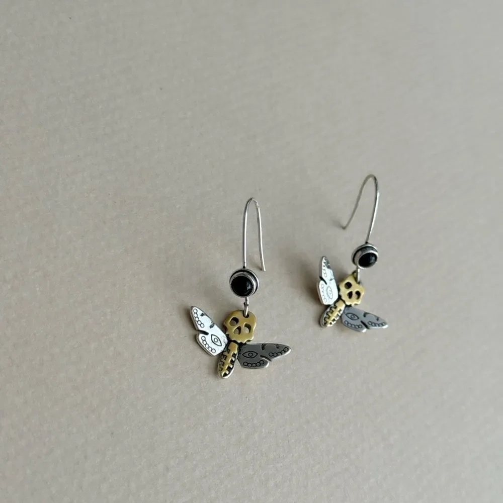Skull Drop Earrings #2432